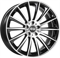 Elite Wheels Wild Beauty Black & Polished 18"
             EW428278