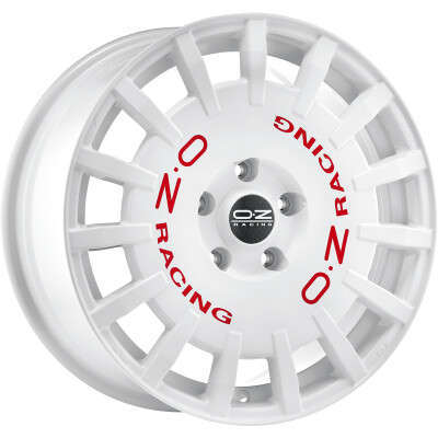 OZ rally racing race white red lettering 18"
             W01A1220633